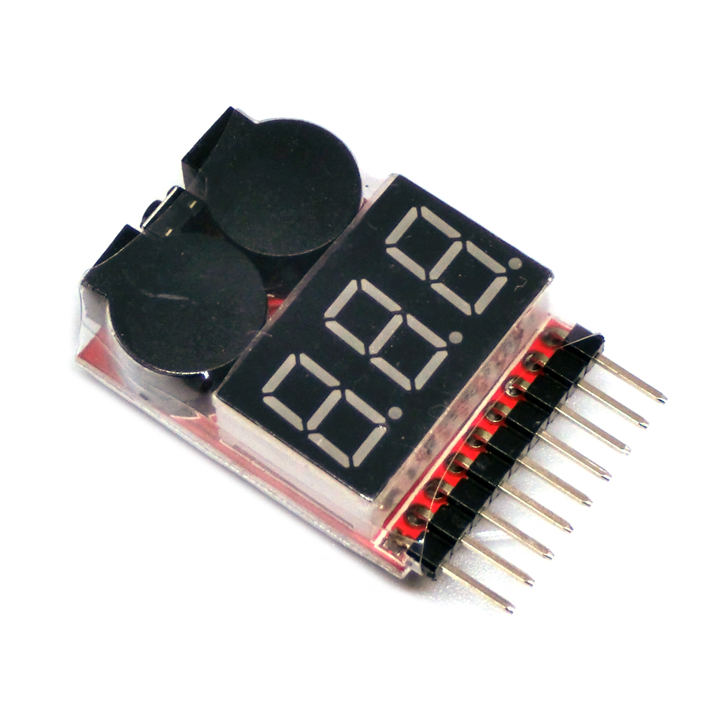 ل 1S/2s/3s/4s/5s/6s/7s/8s الجه - مراجعة Drone Battery Alarm وسعره