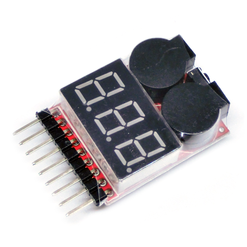 ل 1S/2s/3s/4s/5s/6s/7s/8s الجه - مراجعة Drone Battery Alarm وسعره