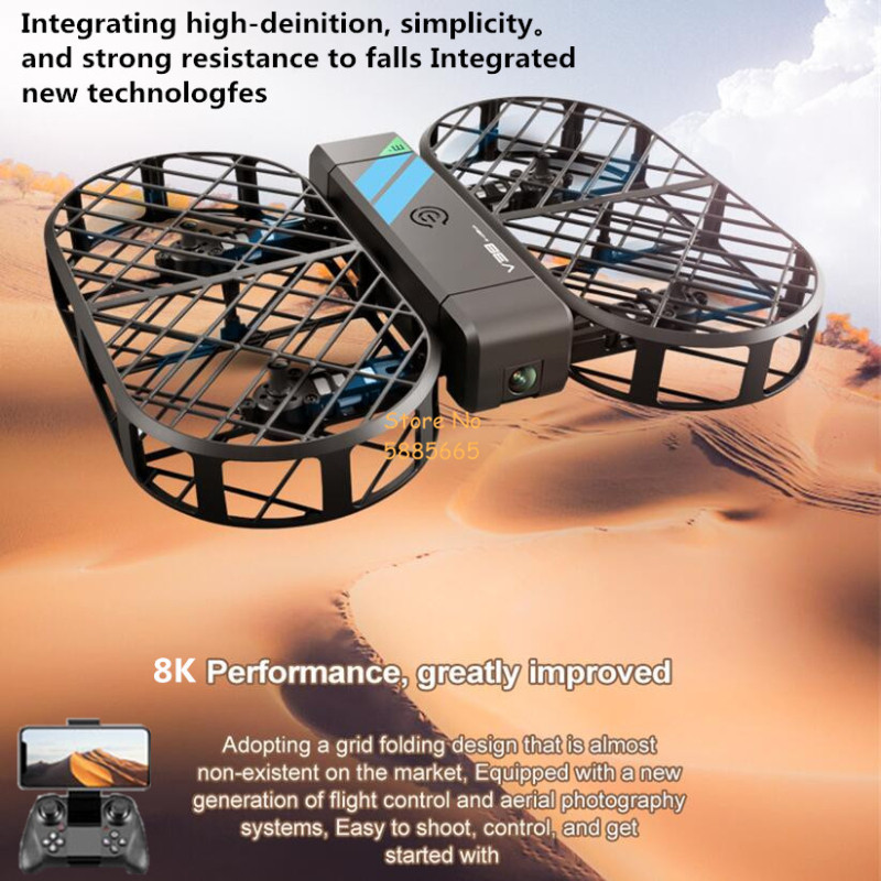 كاميرا 8K عالية الدقة 360 °    - مراجعة Drone Battery Case وسعره