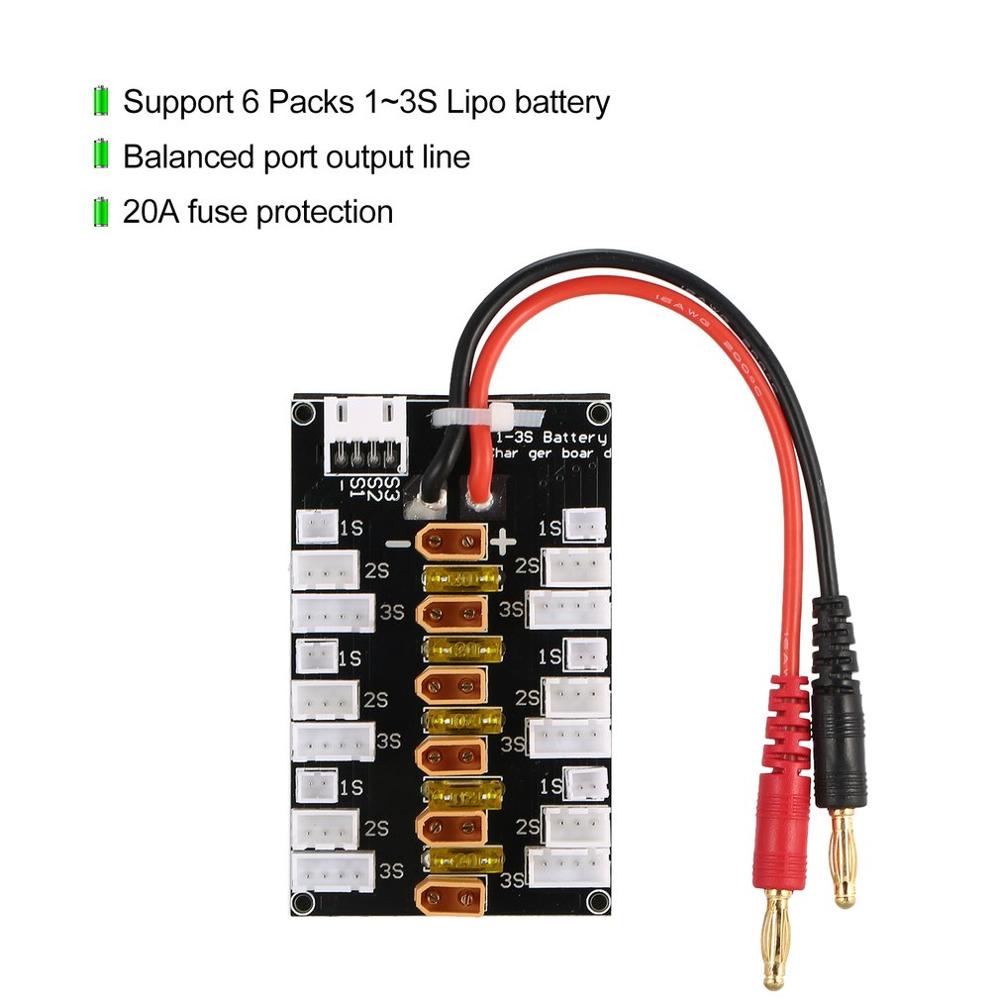 لوحة شحن متوازية لبطارية Lipo  - مراجعة Drone Battery Parallel Board وسعره