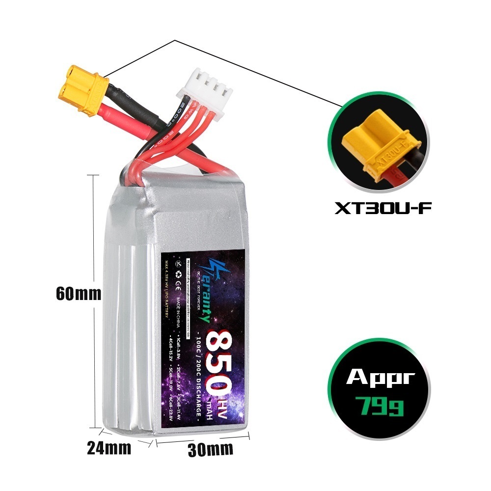 1/2/3 قطعة TERANTY 3S 11.4 فول - مراجعة Drone Battery 3S وسعره